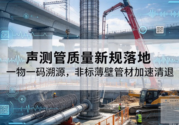 蓬溪声测管质量新规落地，一物一码溯源，非标薄壁管材加速清退